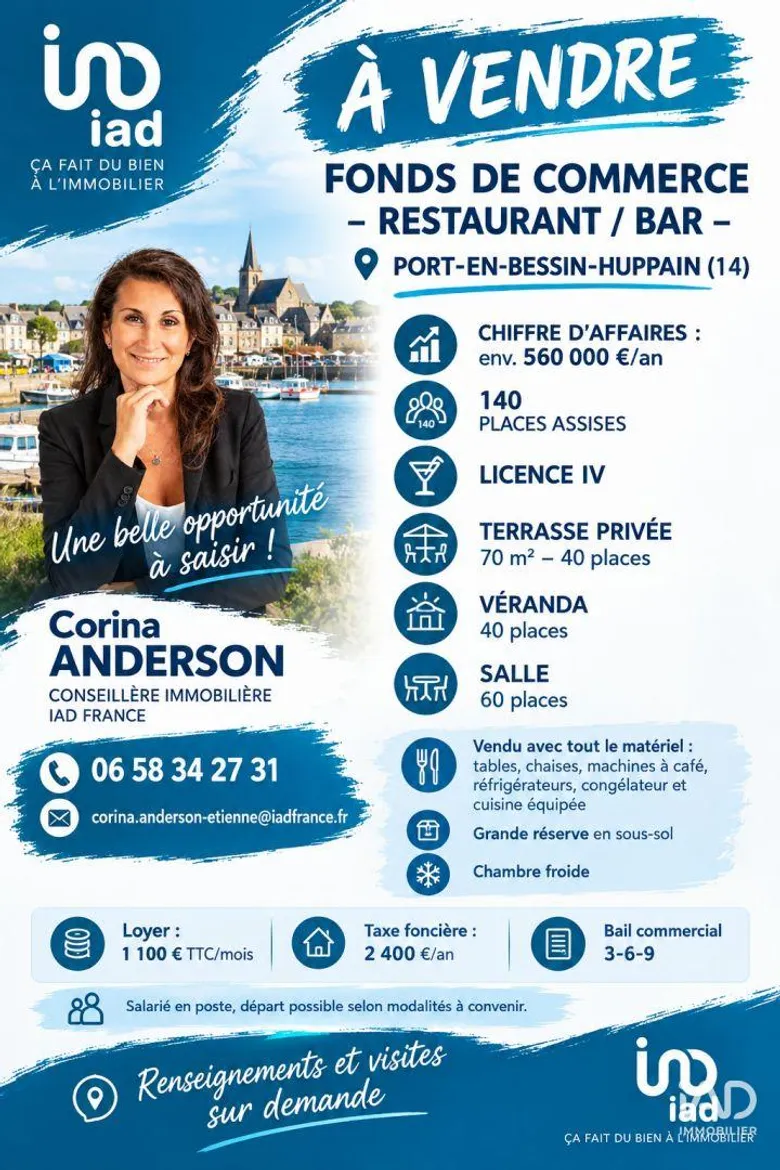 Local commercial 210 m² · à Port-en-Bessin-Huppain · 210 m² · 520 000 €
