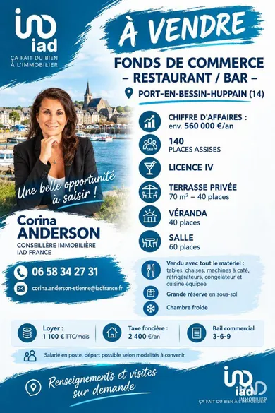 Restaurant in PORT-EN-BESSIN-HUPPAIN (14520)