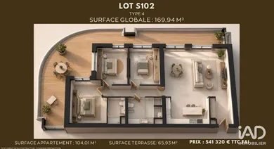 Appartement à SAUMUR (49400)