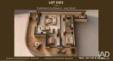Appartement à SAUMUR (49400)