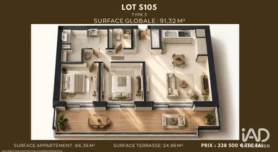 Appartement à SAUMUR (49400)