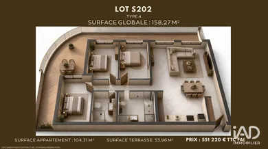 Appartement à SAUMUR (49400)