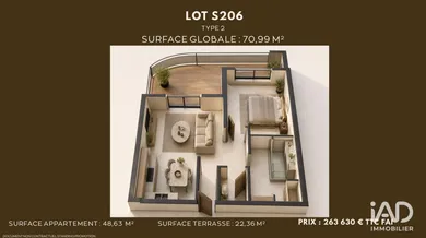 Appartement à SAUMUR (49400)