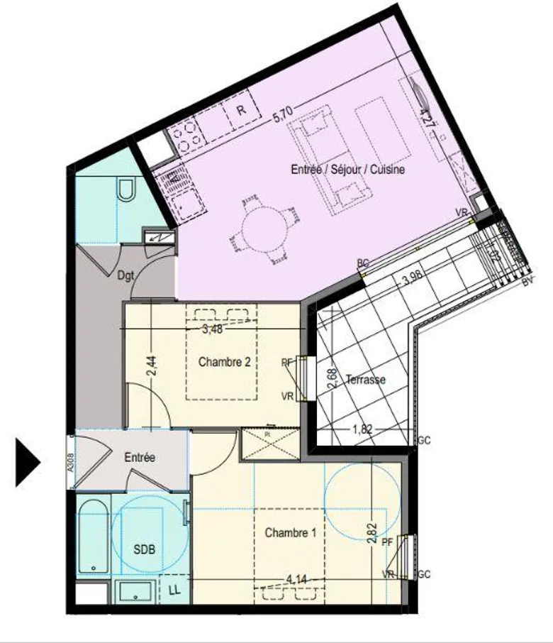 Appartement 3 pièces 60 m² · à Fréjus · 60 m² · 322 000 €
