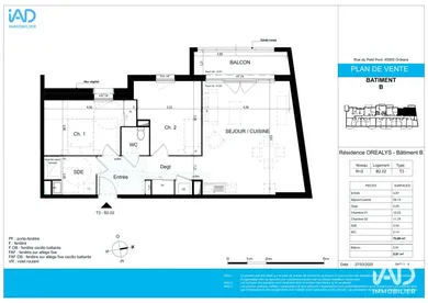 Appartement à ORLÉANS (45000)