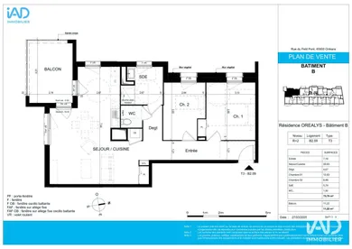 Appartement à ORLÉANS (45000)