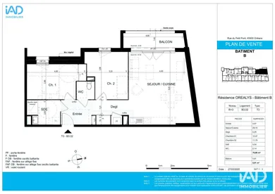 Appartement à ORLÉANS (45000)