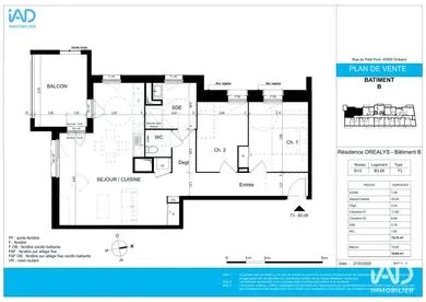 Appartement à ORLÉANS (45000)