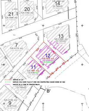 Building plot at Saint-Germain-Laval (77130)