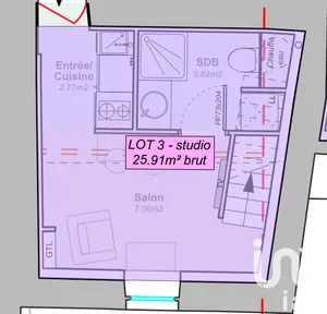 Appartement à La Tour-de-Salvagny (69890)