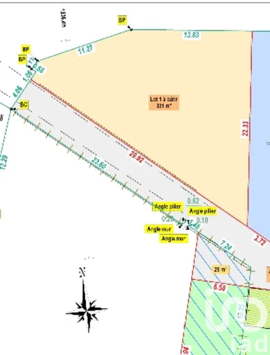 Building plot at AZAY-SUR-CHER (37270)