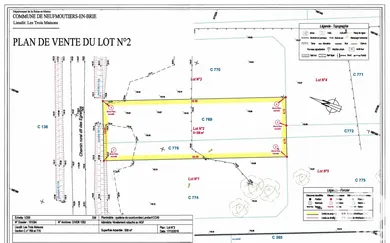 Terrain à bâtir à Neufmoutiers-en-Brie (77610)