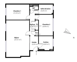 Apartment at Ville-d'Avray (92410)