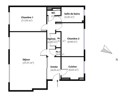 Apartment in Ville-d'Avray (92410)