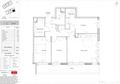 Appartement à Cergy (95000)