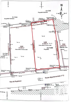 Building plot at Villiers-Saint-Georges (77560)