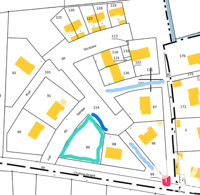 Building plot at Juigné-des-Moutiers (44670)