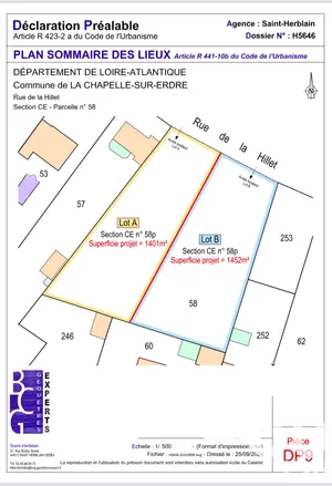 Terrain à bâtir à La Chapelle-sur-Erdre (44240)