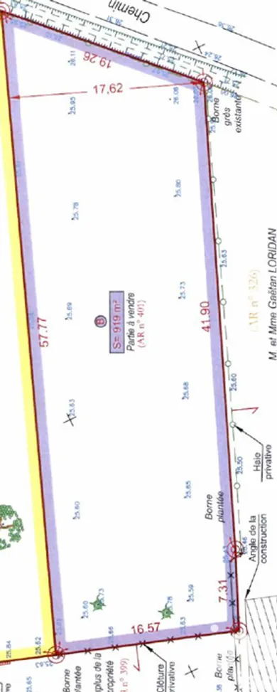 Building plot at Aire-sur-la-Lys (62120)