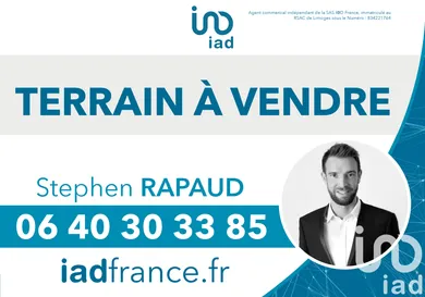 Terrain à bâtir à Saint Just Le Martel (87590)