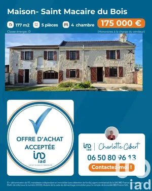 Maison de campagne à Saint-Macaire-du-Bois (49260)