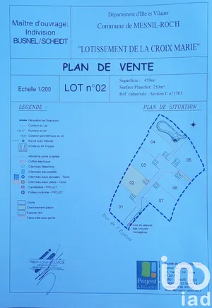 Terrain à bâtir à Mesnil-Roc'h (35720)