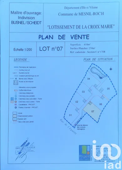 Building plot at Mesnil-Roc'h (35720)