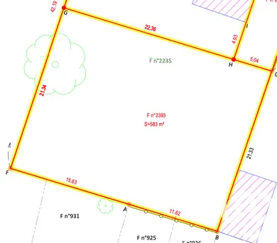 Building plot in Vay (44170)