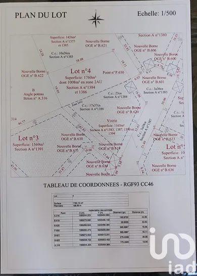 Building plot at Razès (87640) — 5/6