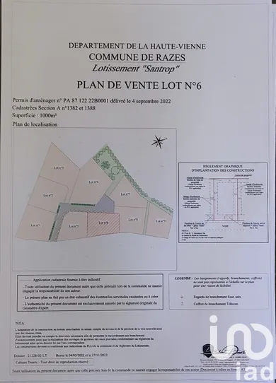 Terrain à bâtir à Razès (87640)