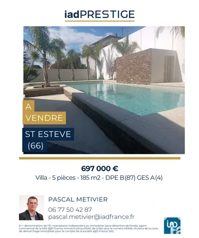 Architectural house in Saint-Estève (66240)