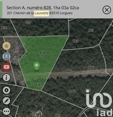 Terrain loisirs à Lorgues (83510)