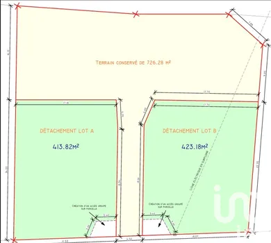 Building plot at Montaut (64800)