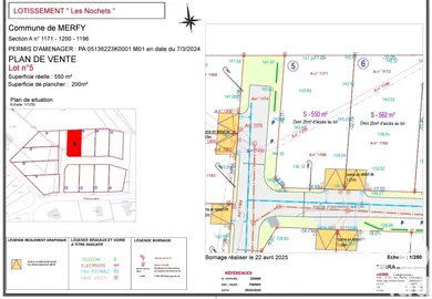 Terrain à bâtir à Merfy (51220)
