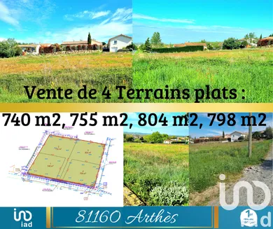 Terrain à bâtir à Arthès (81160)