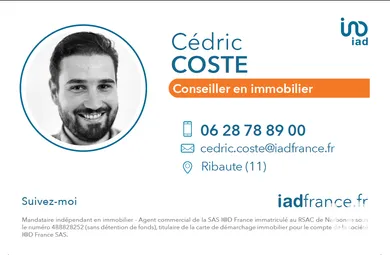 Terrain à Fabrezan (11200)