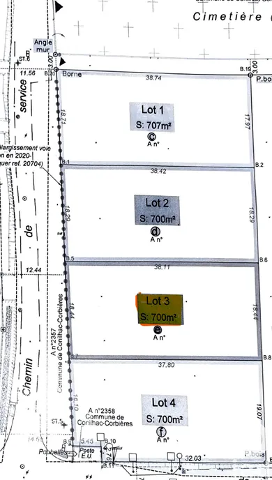 Building plot in Conilhac-Corbières (11200)