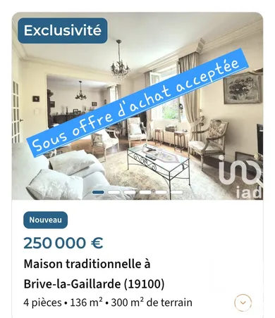 Maison traditionnelle à Brive-la-Gaillarde (19100)