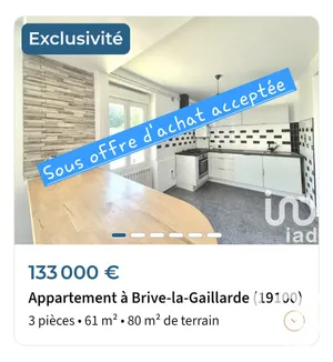 Apartment in Brive-la-Gaillarde (19100)