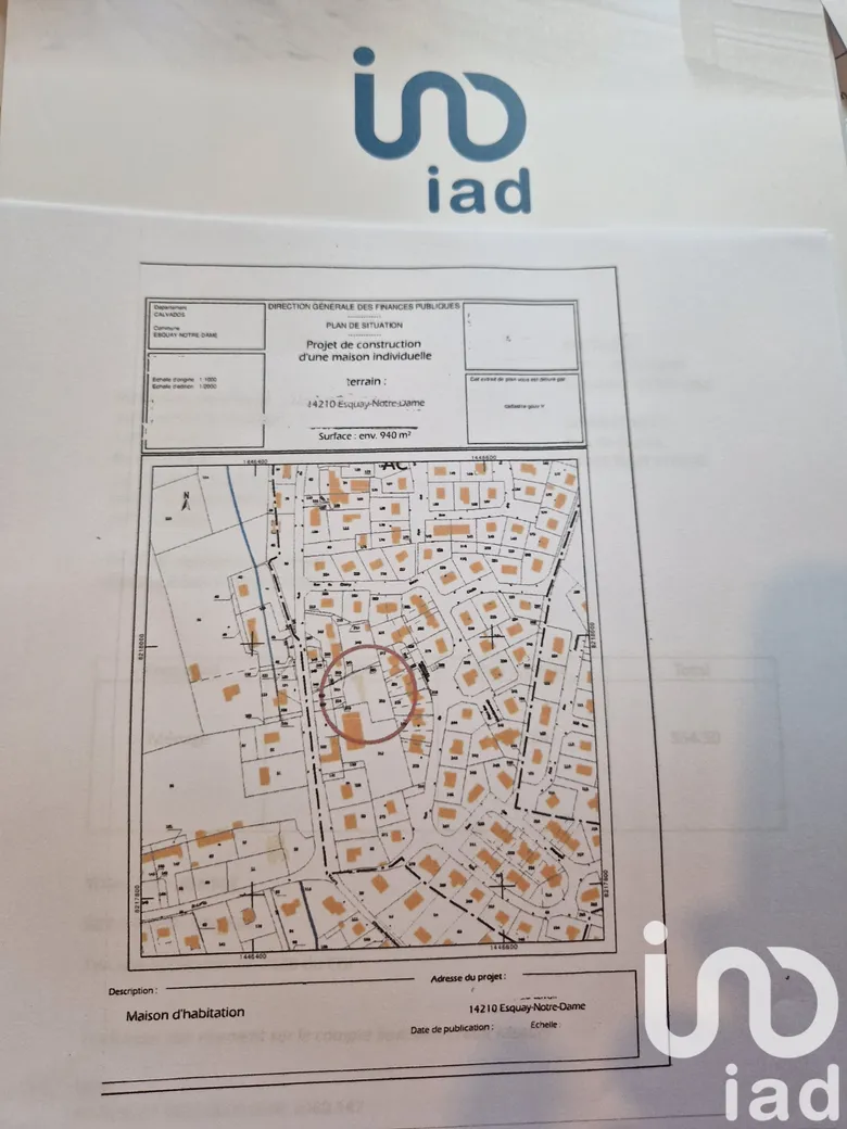 Terrain à Esquay-Notre-Dame (14210) · 116 500 €
