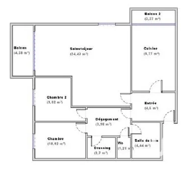 Appartement à Vaulx-en-Velin (69120)