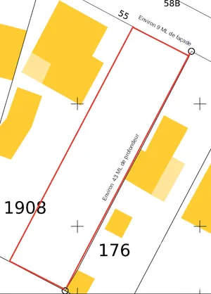 Building plot at Rosny-sur-Seine (78710)