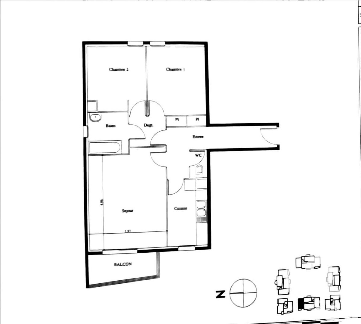 Appartement 3 pièces de 68 m² à Saint-Denis (93200)