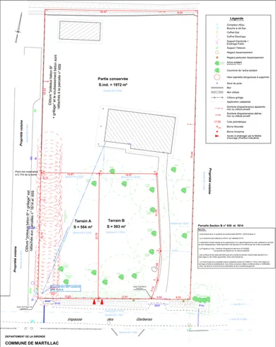 Building plot at Martillac (33650)