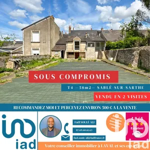 Maison de ville à Sablé-sur-Sarthe (72300)