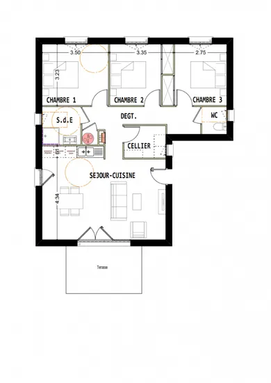 Maison à Eysus (64400)