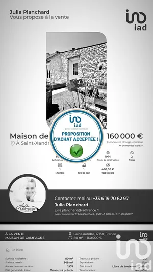 Maison de campagne à Saint-Xandre (17138)