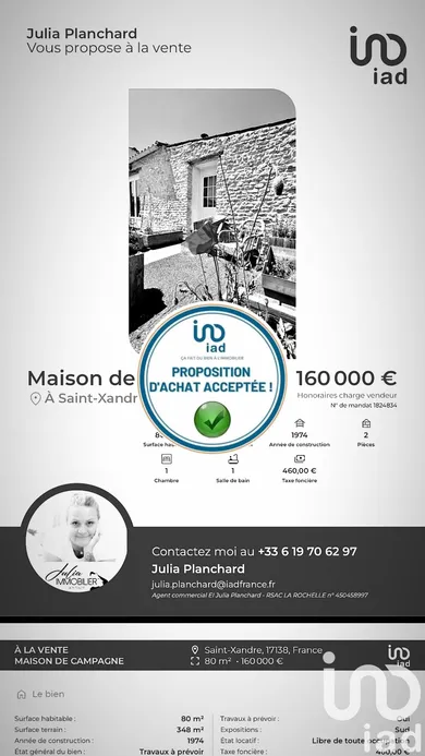 Maison de campagne à Saint-Xandre (17138)