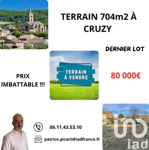 Terrain à bâtir à Cruzy (34310)