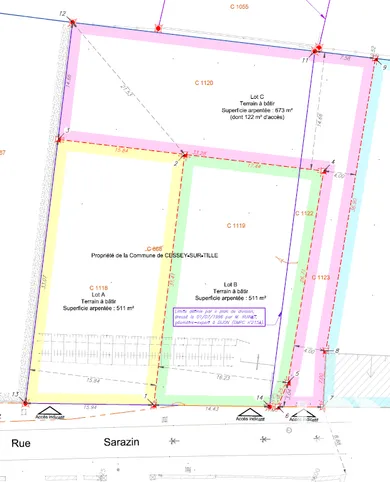 Building plot in Cessey-sur-Tille (21110)